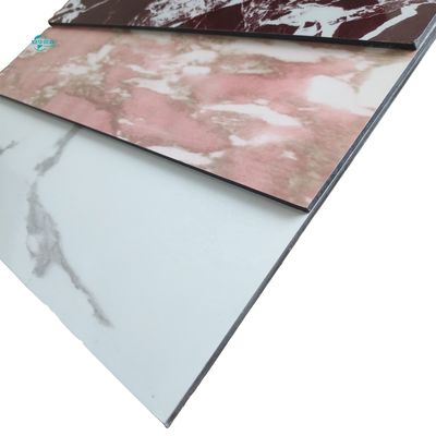 Panneau composite en marbre de 1220 mm AV certifié ACP revêtement extérieur écologique