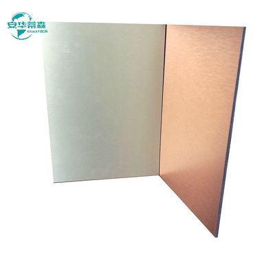 1220 mm panneaux composites ACP brossés ignifuges de catégorie B1